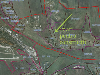 Spre vânzare teren pentru construcții, 17 ari, Floreni. 