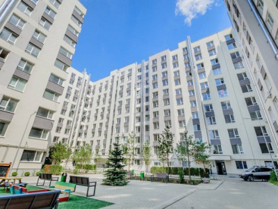 Sky House Rîșcani, str. Andrei Doga, apartament cu 2 camere+living, bloc nou. 