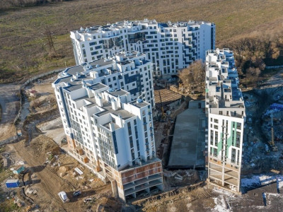 3-комнатная квартира, 88,5 кв.м, белый вариант, ЖК Cartierul Cluj.