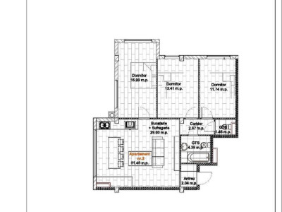 Apartament cu 3 dormitoare, 81 m2, direct de la dezvoltator! 