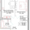 Estate SunRise, Etapa II, str. Ialoveni, 1 cameră+living, 53,4m2. thumb 4