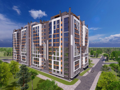 Vanzare apartament cu 1 cameră și living, Estate SunRise, Etapa II, 52,5 mp.