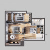 Apartament cu 2 camere de vanzare, bloc nou, Loid, Botanica, Cuza Vodă 5. thumb 4