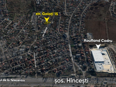Teren pentru construcție - 12 ari, Telecentru, str. Galați, lângă Kaufland Codru