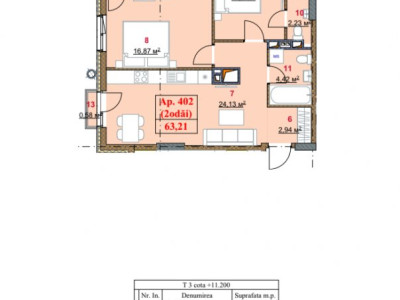 Apartament în rate de la dezvoltator! Durlești Residence, 2 camere, 63,21 mp.