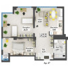 Apartament cu 2 camere + living, Artima, Centru, 82 mp, variantă albă. imaginea mica 15 Apartament cu 2 camere + living, Artima, Centru, 82 mp, variantă albă. thumb 15