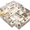 Apartament cu 2 camere + living, Artima, Centru, 82 mp, variantă albă. imaginea mica 16 Apartament cu 2 camere + living, Artima, Centru, 82 mp, variantă albă. thumb 16