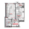 Apartament cu 1 cameră, 42.38 mp, șos. Hâncești, Telecentru, Chișinău. thumb 5
