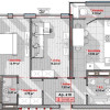 Apartament cu 2 camere și living, șos. Hâncești, Telecentru, Solaris. thumb 5