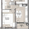Bosco Residenza, 1 cameră+living, 41,8 mp, Bl. 6. Achitare în rate! thumb 2