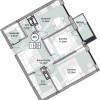 Bosco Residenza, 2 camere+living, 64,3 mp, Bl. 5. Achitare în rate! thumb 2