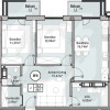 În rate pe 6 ani! Bosco Residenza, 2 camere+living, 68,9 mp, Bl. 6. thumb 2