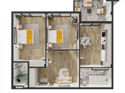 2-комнатная квартира в комплексе Solomon Grenoble Residence