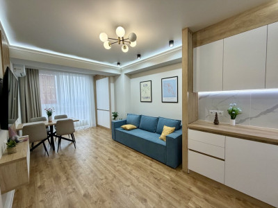 Apartament cu 1 cameră + living - Telecentru, Sunrise I, dat în exploatare. 