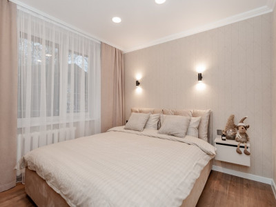 Двухкомнатная квартира с гостиной, евро-ремонт, Буюканы, ул. Ион Пеливан.