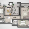 Apartament cu 3 camere, variantă albă, Buiucani, Liviu Deleanu, Inamstro thumb 2